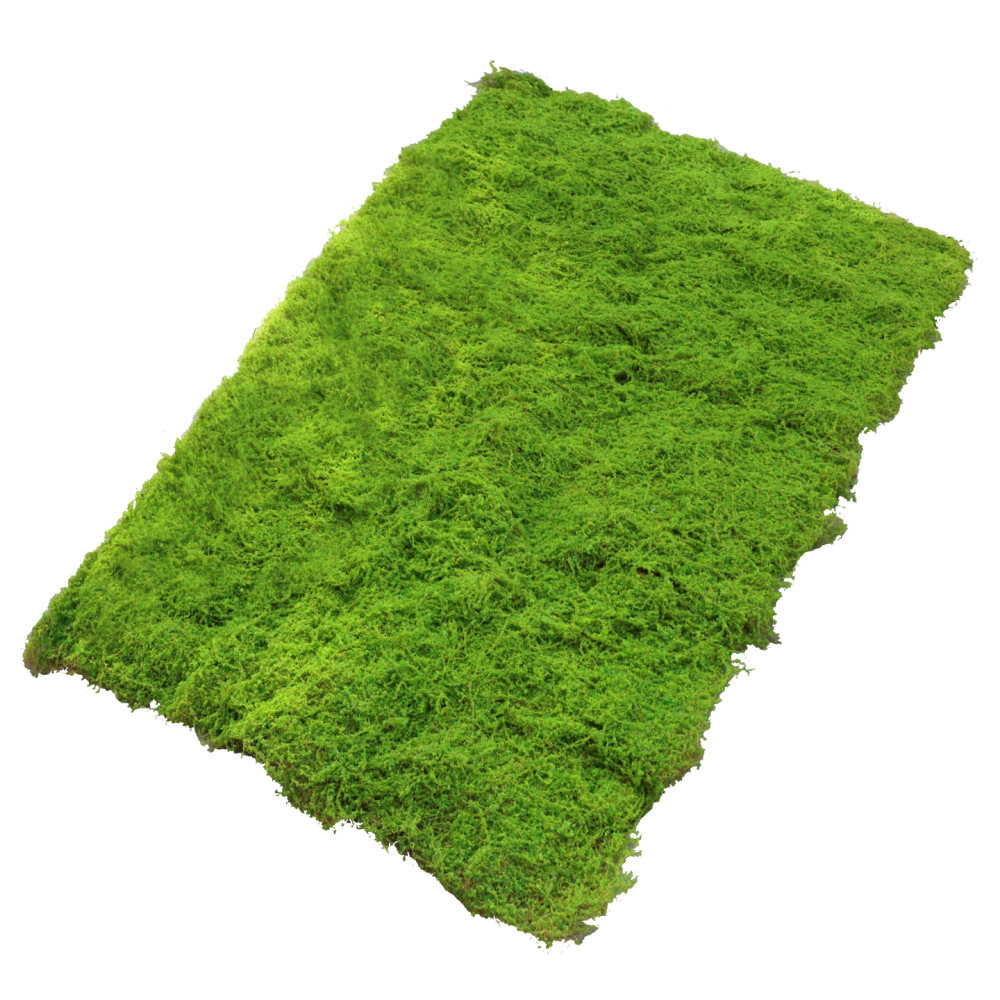 Preserved Moss Sheet - Kunstmatige mosmat, kunstgrasmat, groene grasplaat voor