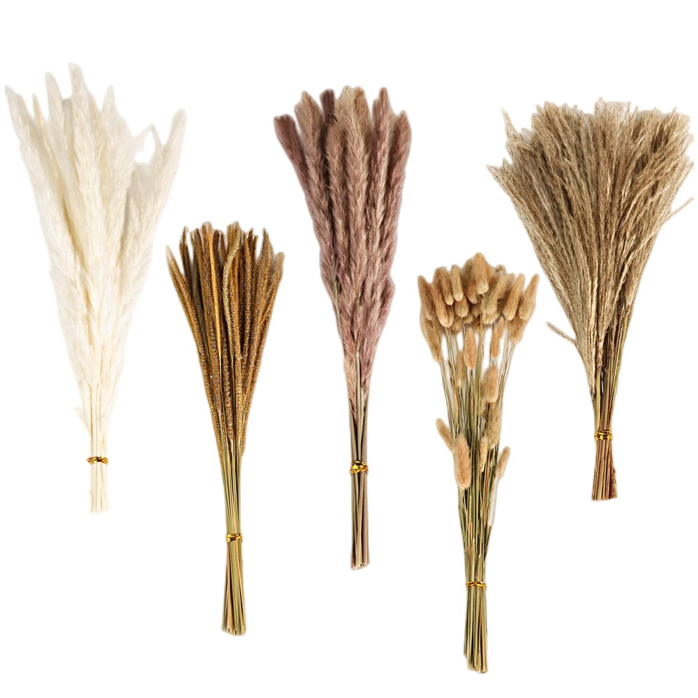 Florist Supply Vases - Herfst Vintage Gemengd Gedroogd Bloemenboeket, Pampasgras,