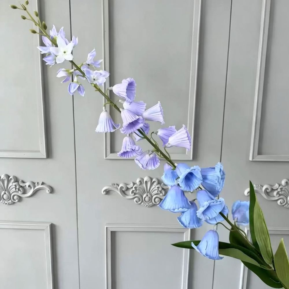 Florist Flower Supply - Blauwe zijden kunstbloemen, levensechte planten, decoratieve
