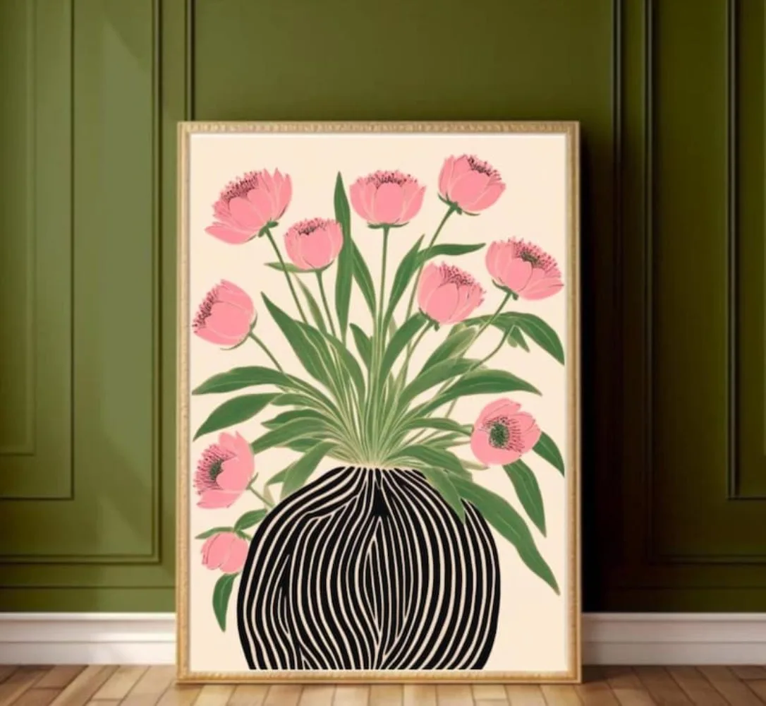 Een frameloze bloemenposter, M - Florist Supply Vases recensie en prijs